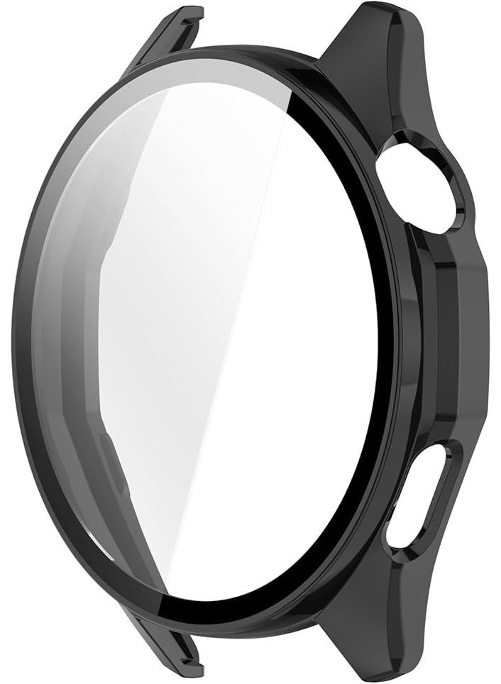 Cover For Huawei Watch GT6 46MM Smart Watch Case,Ultra-Thin Hard PC+Glass Film Protective Cover,Case Cover for Huawei Watch GT6 46MM Accessories (Black) - Image 2